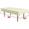 Beistle Plaid Paper Tablecovers, 2-Count, Spring Pastel Disposable Tablecloths for Easter, Baby Showers, Garden Party Celebrations, and Tea Time Supplies, Rectangular 54” x 96”