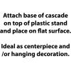 Beistle Set of 2 Mini Cascade Oktoberfest Centerpieces, 7.5”- Metallic Silver and Blue Plastic Fringe with Pretzels and Steins, German Themed Beer Festival Bavarian Party Table Decorations