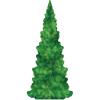 Beistle 6′ 6″ x 3′ 0.25″ Corrugated Cardboard Life Size Evergreen Tree Stand Up with Easel, Christmas Decorations, Spring & Summer Décor