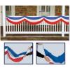 Oktoberfest Fabric Bunting (blue & white) Party Accessory (1 count) (1/Pkg)(5′ 10″)