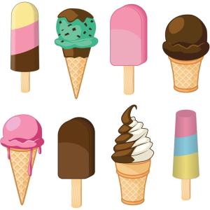 Beistle 16 Piece Ice Cream Cone And Popsicle Decorations Cut Outs For Summer Birthday Party or Picnic Décor
