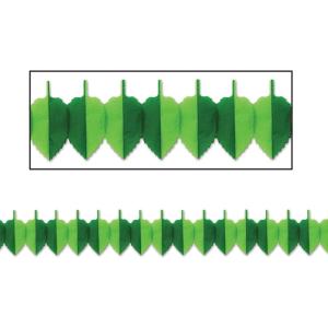 Beistle 54240 Spring Leaf Garland, 7 by 12′, Green