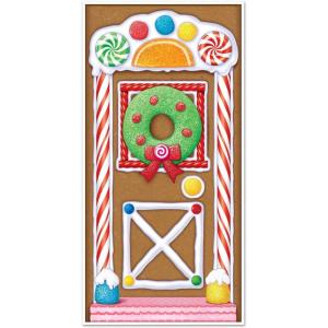 Beistle Gingerbread House Door Cover Pack of 3