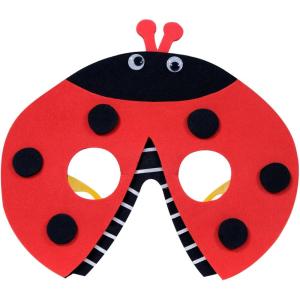 Beistle Ladybug Glasses – Foam Covered Insect Costume Eyewear Accessory with Novelty Frames Fun Garden Theme Party Wear Spring Summer Celebration Prop, Adult Size