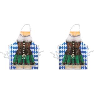 Beistle Oktoberfest Suspenders 2 Piece, OSFM, Blue/White(Multicolor)