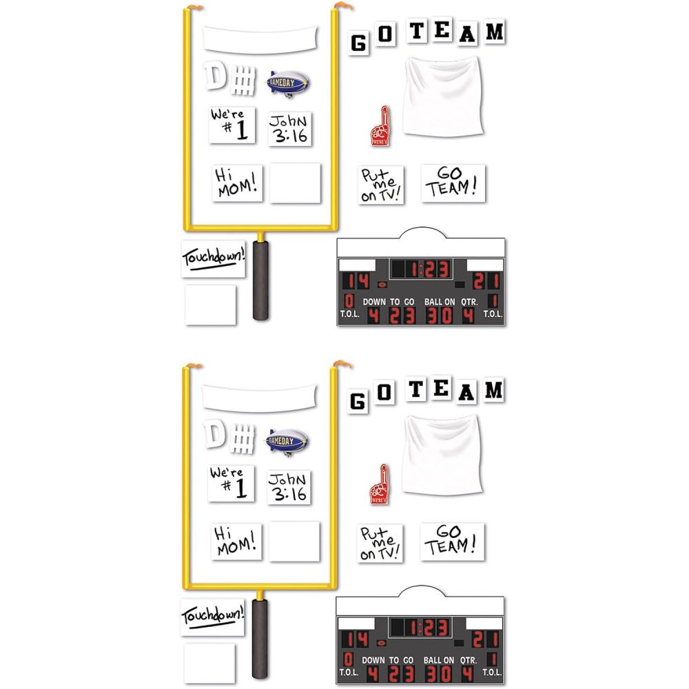 image:imageBeistle Printed Football Props 375 to 5 15 22 Pieces In Package44 piece