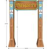 Beistle 7′ 6.5″ x 5′ 3.75″ Corrugated Cardboard Three Dimensional Life Size Biergarten Archway for Oktoberfest Photo Booth Props, German Themed Party Decorations