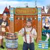 Beistle 7′ 6.5″ x 5′ 3.75″ Corrugated Cardboard Three Dimensional Life Size Biergarten Archway for Oktoberfest Photo Booth Props, German Themed Party Decorations