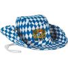 Beistle Oktoberfest Outback Hats, 6-Pack Blue and White Bavarian Print Costume Accessories with Adjustable Chin Strap for German Beer Festivals, Parties, and Celebrations, One Size