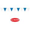 Beistle Pennant Banners 2 Piece, 17″ x 30′, Blue/White