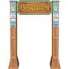Beistle 7′ 6.5″ x 5′ 3.75″ Corrugated Cardboard Three Dimensional Life Size Biergarten Archway for Oktoberfest Photo Booth Props, German Themed Party Decorations