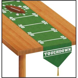Beistle 11″ x 6′ Decorative Printed Game Day Football Holiday Party Table Runner – 12 Pack (1/Pkg)