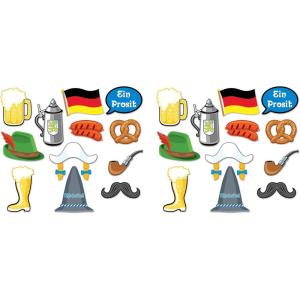 Beistle 24 Pieces Oktoberfest Photo Fun Sign, 6.5″-10″, Multicolor