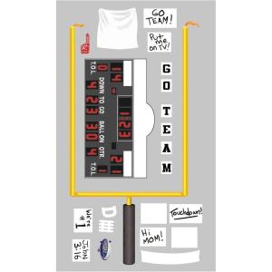 Beistle Printed Football Props, 3.75″ to 5′ 1.5″, 22 Pieces In Package(22 piece)