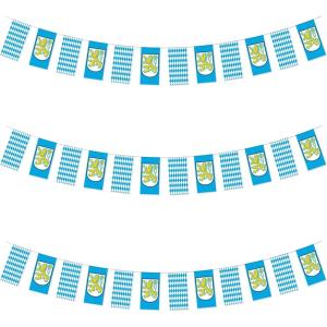 Beistle S54243AZ3 Oktoberfest Pennant Banners 10″ x 12′, Pack of 3(Oktoberfest Pennant Banner – 10″ x 12′)