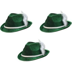 Beistle S60208AZ3 Vel-Felt Alpines Forest Green, OSFM, Green/White