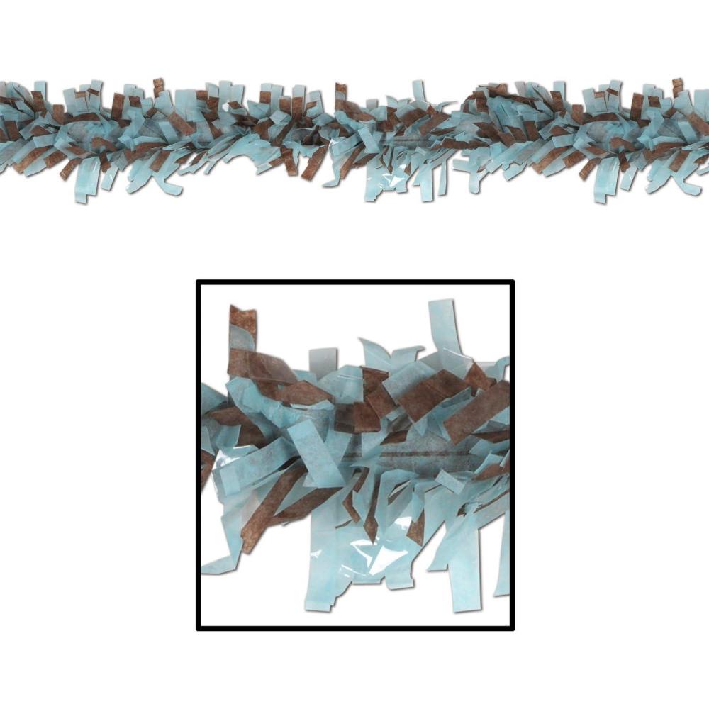 image:imageBeistle Orange and Black Tissue Festooning Garland1 PcLight Blue and Brown