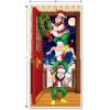 Beistle Christmas Door Cover Set – 2 Pack, Santa Restroom & Christmas Elves, All-Weather Front Door Decorations, Funny Holiday Entryway Décor for Homes, Offices, Festive Parties, and Events, 5′ x 30″