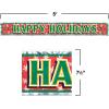 Beistle Holiday Streamer Bundle – Metallic “Happy Holidays” Fringe Banner and Santa & Sleigh Streamer Decorations, Festive Christmas Hanging Decor for Winter Parties, Offices, Home & Retail Displays