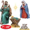 Beistle Nativity Scene Cutouts – 5 Piece, Double-Sided Cardstock Decoration Set, Traditional Christmas Religious Display for Church Events, Seasonal Holiday Décor & Faith-Themed Settings, 7″–28″