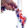 Beistle Orange and Black Tissue Festooning Garland-1 Pc(Red White and Blue)