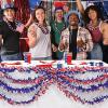 Beistle Orange and Black Tissue Festooning Garland-1 Pc(Red White and Blue)