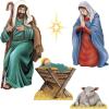 Beistle Nativity Scene Cutouts – 5 Piece, Double-Sided Cardstock Decoration Set, Traditional Christmas Religious Display for Church Events, Seasonal Holiday Décor & Faith-Themed Settings, 7″–28″