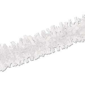 Beistle Orange and Black Tissue Festooning Garland-1 Pc(White)