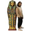 Beistle Sarcophagus Stand-Up – Freestanding Egyptian Pharaoh Tomb Decoration, Cardboard Ancient Egypt Cutout Prop with Easel for Halloween, Archaeology Themes & Historical Event Décor, 6′ 3¾” x 26″