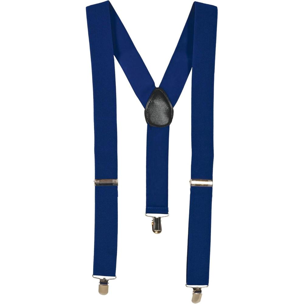 image:imageBeistle Blue Suspenders  Adjustable Costume Suspenders Classic YBack ClipOn Braces Novelty Spirit Accessory for Halloween Costumes Stage Performances Photo Booth Props amp Themed Party Wear