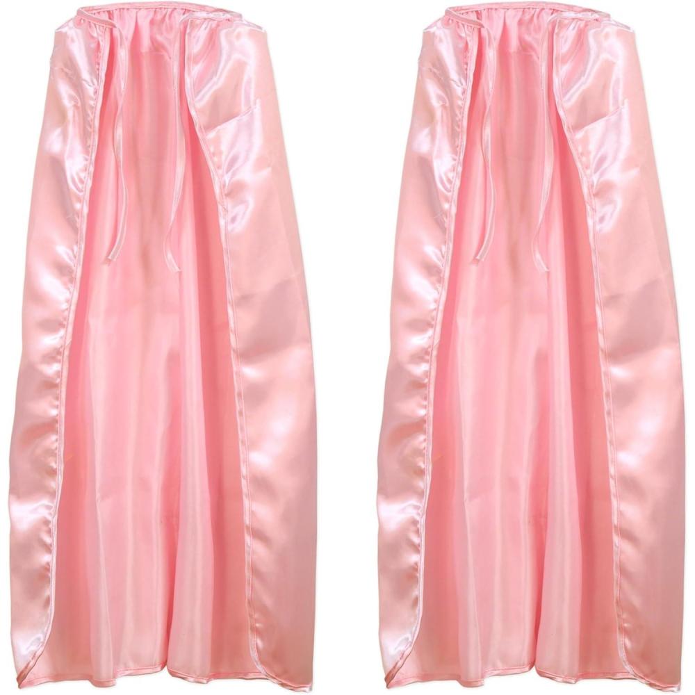 image:imageBeistle Pink Fabric Capes  2 Pack Lightweight Polyester Costume Capes with Tie Closures Hero Accessories for Halloween Cosplay Theatrical Costumes Group Themes amp Photo Booth Props 30