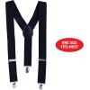 Beistle Black Suspenders – Adjustable Costume Suspenders, Classic Y-Back Clip-On Braces, Novelty Spirit Accessory for Halloween Costumes, Stage Performances, Photo Booth Props & Themed Party Wear