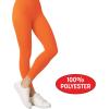 Beistle Orange Footless Tights – Adult Stretchy Polyester Costume Leggings, Solid Color Tights for Halloween Costumes, Stage Performances, Themed Events, Outfit Photo Booth Styling & Event Wear