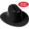 Beistle Plastic Cowboy Hats(Black)