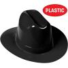 Beistle Plastic Cowboy Hats(Black)