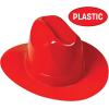 Beistle Plastic Cowboy Hats(Red)