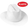 Beistle Plastic Cowboy Hats(White)