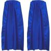 Beistle Blue Fabric Capes – 2 Pack, Lightweight Polyester Costume Capes with Tie Closures, Hero Accessories for Halloween, Cosplay, Theatrical Costumes, Group Themes & Photo Booth Props, 30″