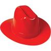 Beistle Plastic Cowboy Hats(Red)