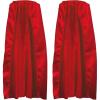 Beistle Red Fabric Capes – 2 Pack, Lightweight Polyester Costume Capes with Tie Closures, Hero Accessories for Halloween, Cosplay, Theatrical Costumes, Group Themes & Photo Booth Props, 30″