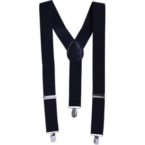Beistle Black Suspenders – Adjustable Costume Suspenders, Classic Y-Back Clip-On Braces, Novelty Spirit Accessory for Halloween Costumes, Stage Performances, Photo Booth Props & Themed Party Wear