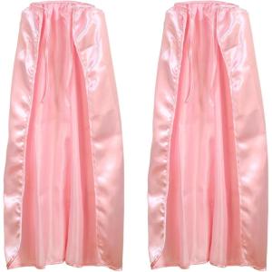 Beistle Pink Fabric Capes – 2 Pack, Lightweight Polyester Costume Capes with Tie Closures, Hero Accessories for Halloween, Cosplay, Theatrical Costumes, Group Themes & Photo Booth Props, 30″
