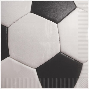 Beistle Soccer Luncheon Napkins – 32 Pack, 2-Ply Watch Party Tableware, Disposable Paper Napkins, Sports Theme Dining Supplies, Field Day Celebration Table Setting Décor, Beverage Serviettes, 6½”
