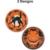 Beistle Vintage Halloween Party Plates – 16 Pack, Paper Tableware with Black Cat and Pumpkin Jack O Lantern Designs, Spooky Serving Supplies for Trick or Treat Celebrations, Holiday Dining Décor, 9″